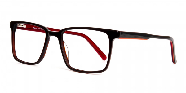 dark brown Rectangular full rim Glasses frames