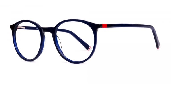 dark blue round full rim glasses frames