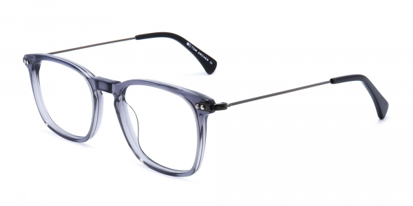 grey square glasses