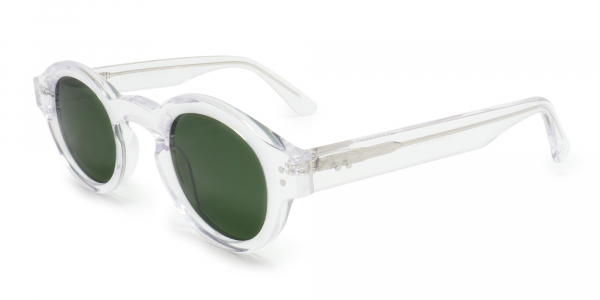 clear frame round sunglasses