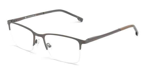 Semi Rimless Square Glasses