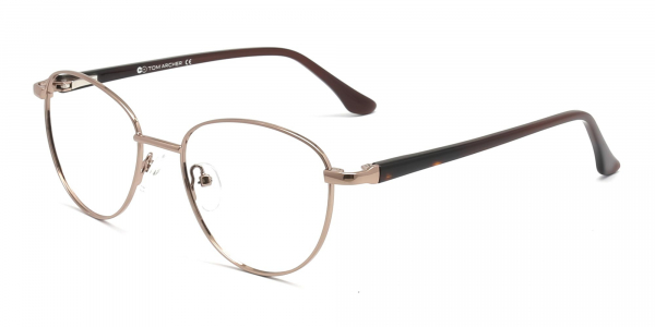 Round Brown Glasses Frames