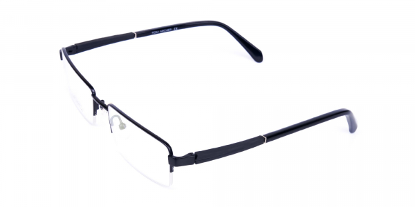 Black Thick Rectangle Glasses Frames