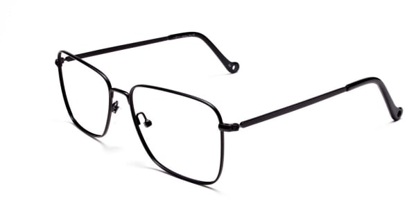Black Rectangular Glasses, Eyeglass