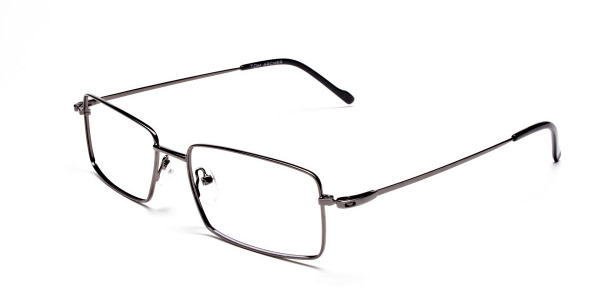 Titanium Glasses in Gunmetal, Eyeglasses  