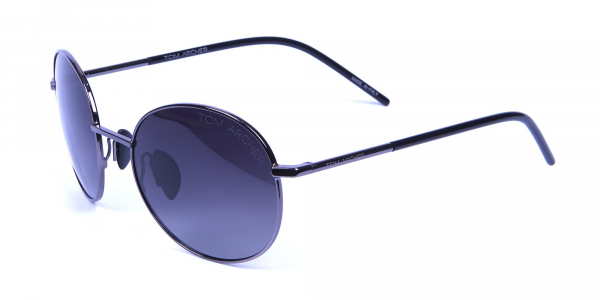 Gunmetal Sunglasses for Narrow Fac