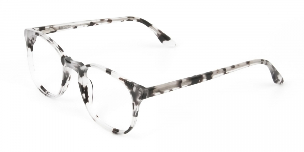 Marble Grey Glasses Frames in Wayfarer  