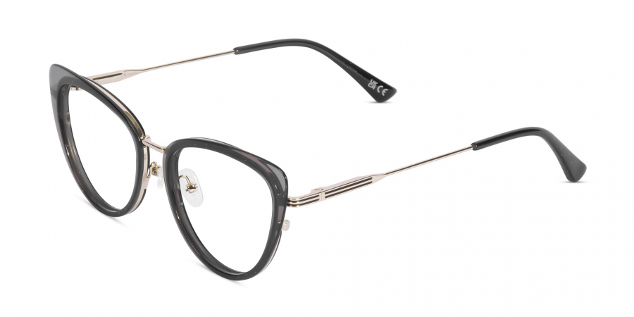 Crystal Grey Cat Eye Spectacle