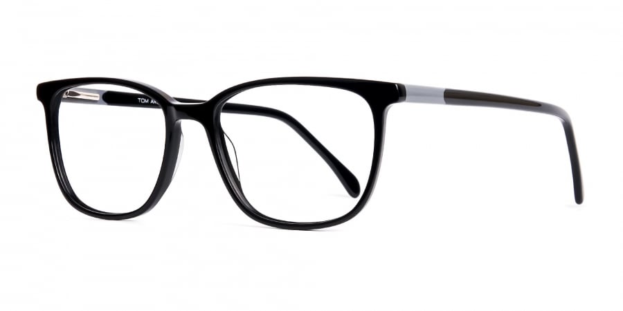 Black Square and Rectangular Glasses Frames