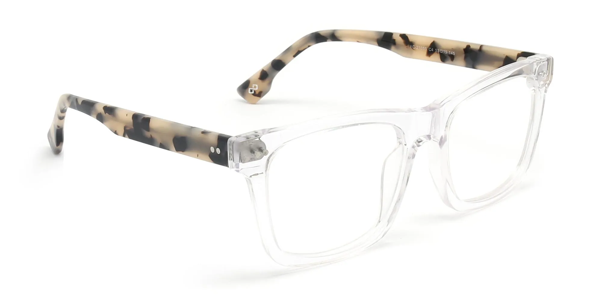 Clear tortoise cheap shell glasses