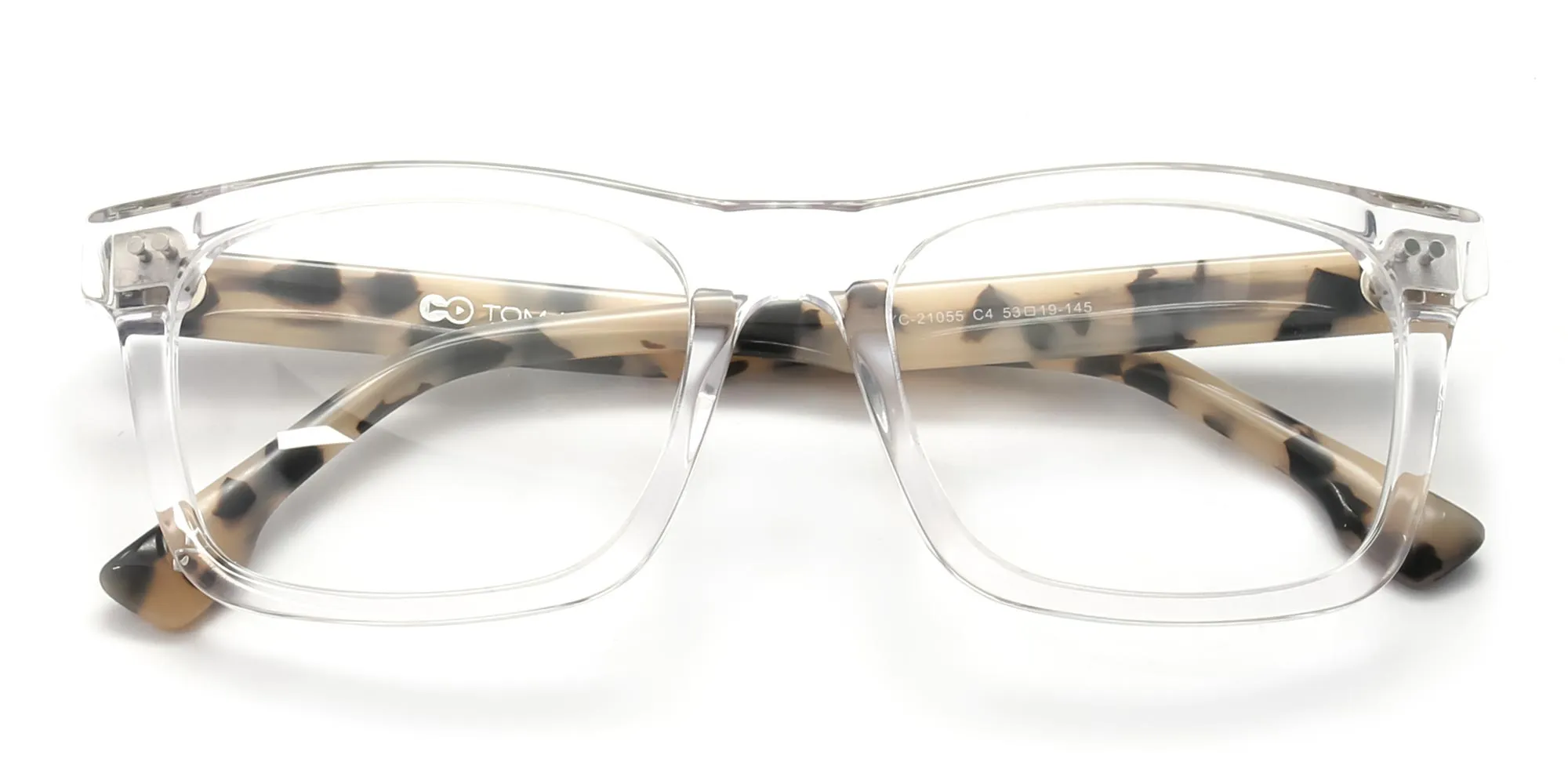 clear glasses with tortoiseshell sides-2