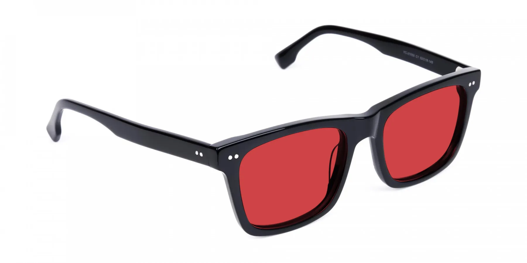 Buy French Accent Men Red Lens Polarized Black Rimless Wayfarer Sunglasses  For Everyday Outdoor Casual Wear | UV Protection Shades | Men Fashion  Eyewear Accessories (1330) at Amazon.in