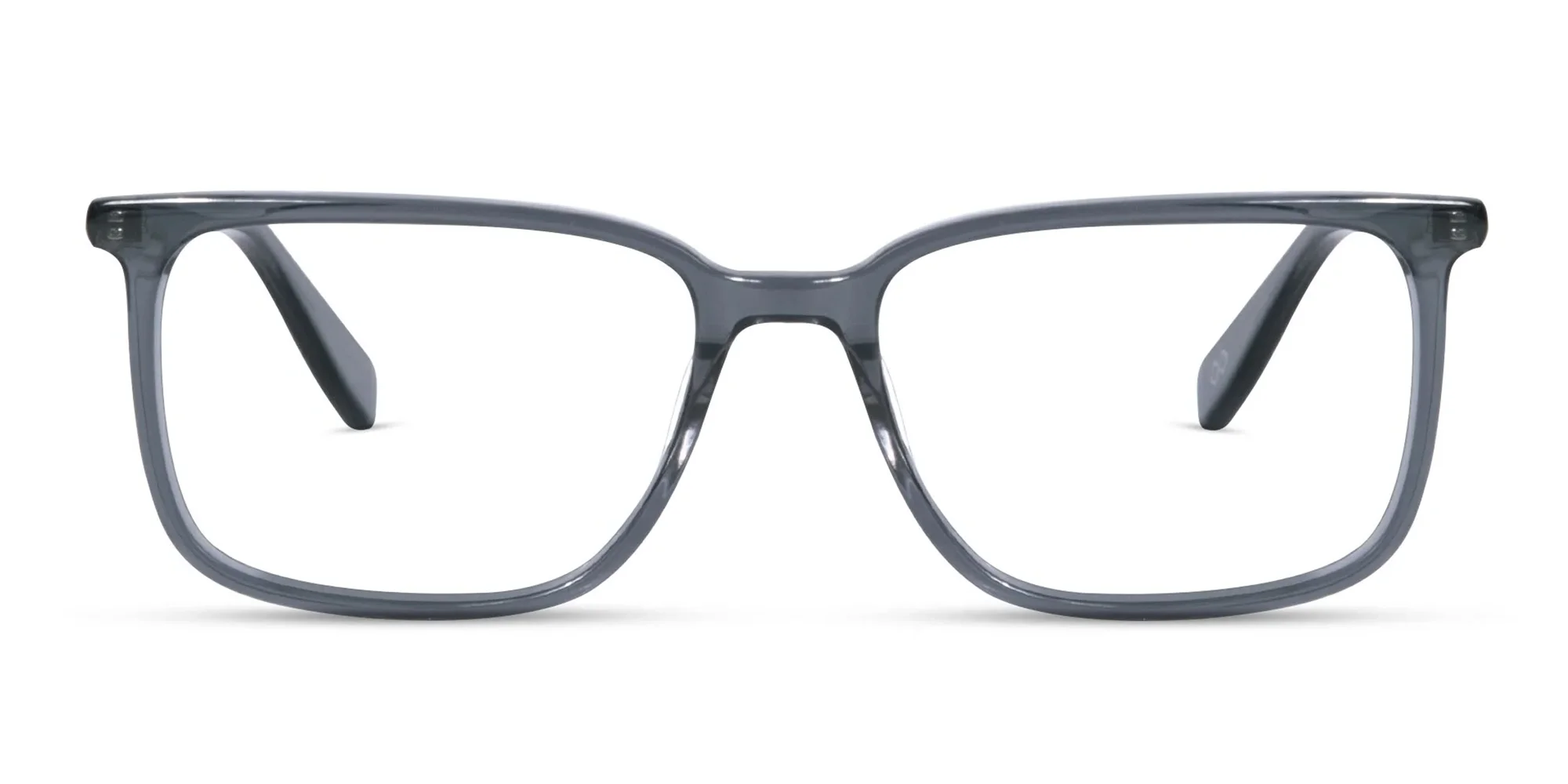 Crystal Black Frame Rectangle Glasses-1