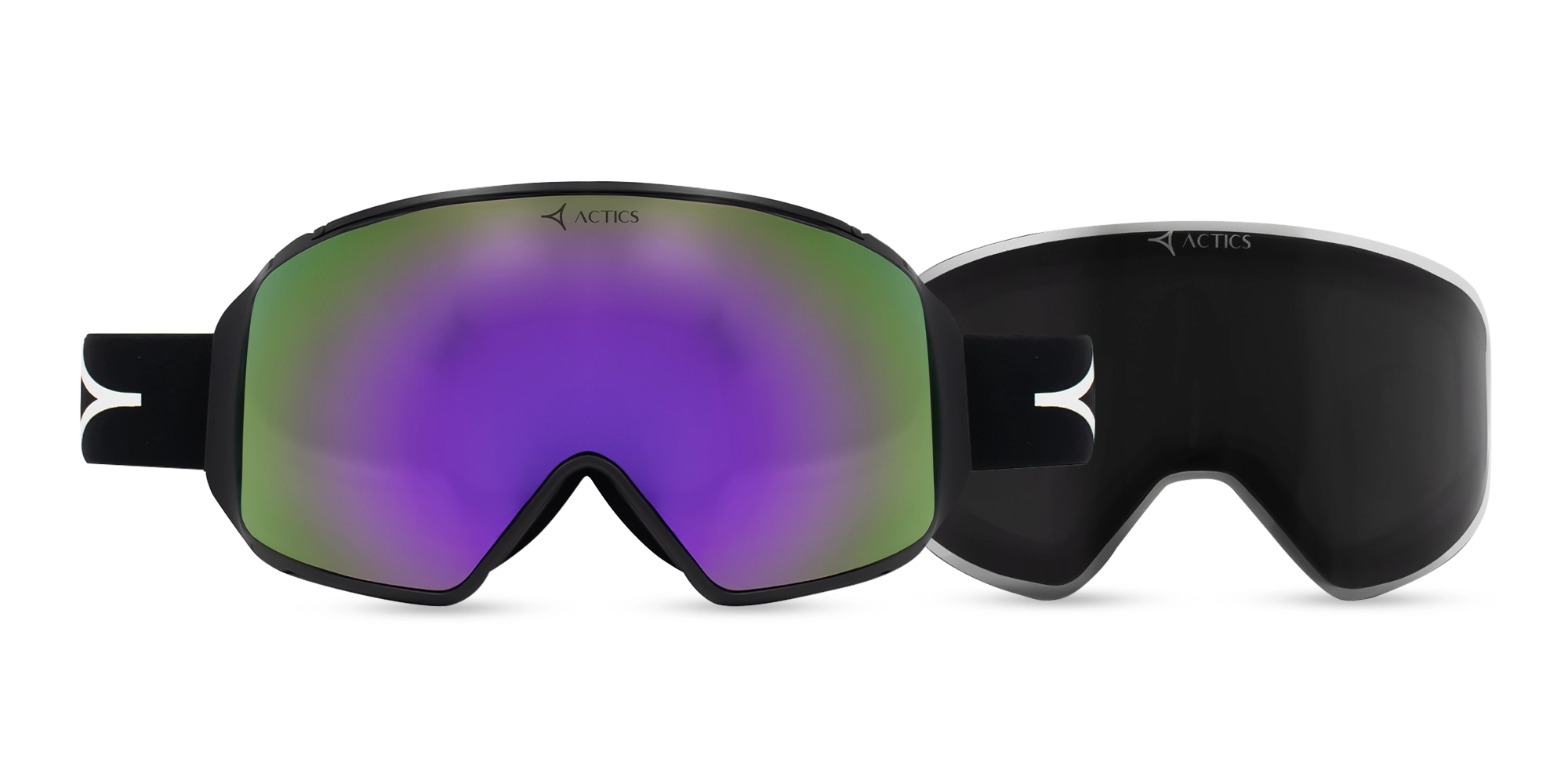 Black Ski Goggles for Pro Skiers - 1