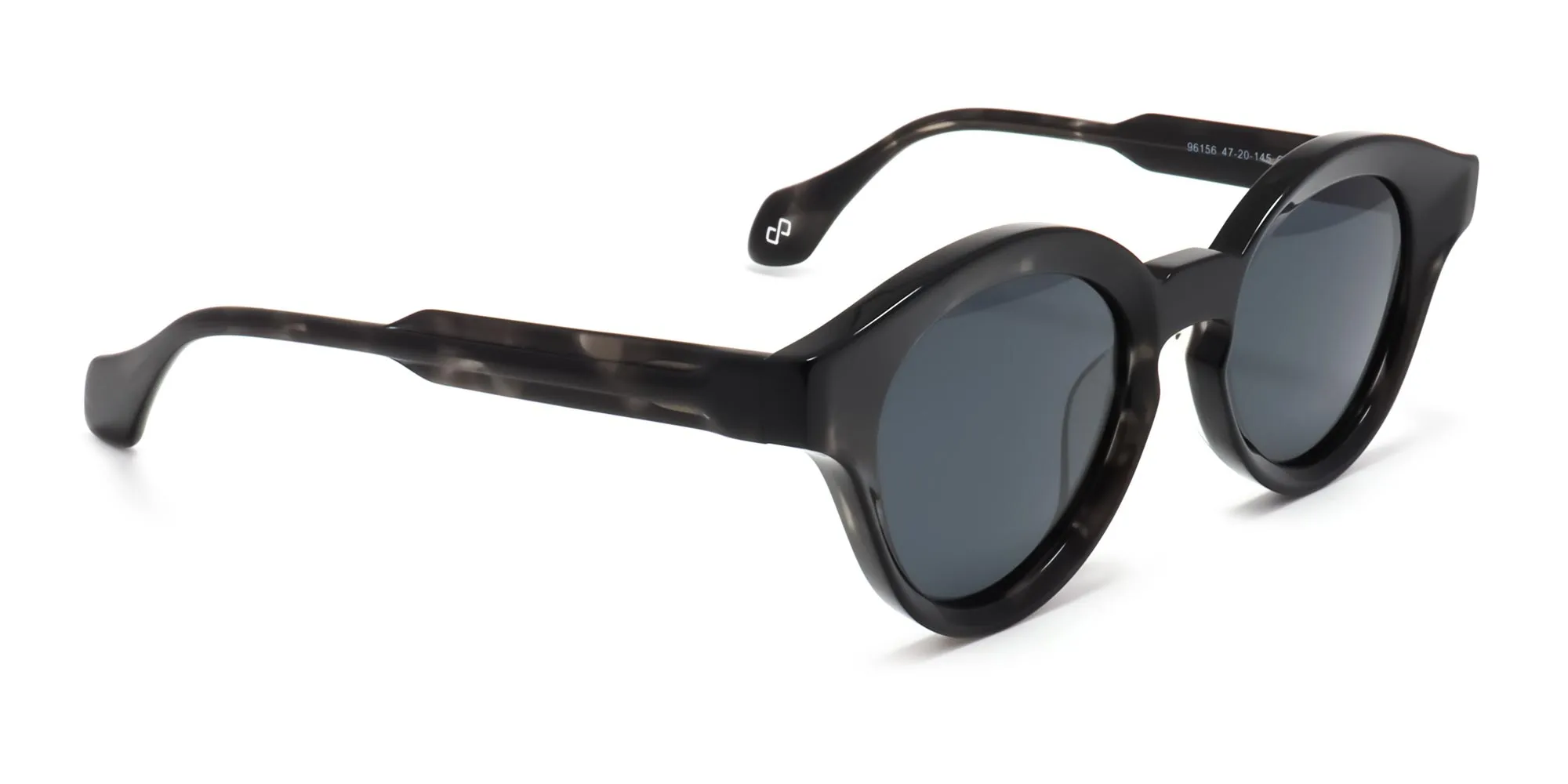 round tortoiseshell acetate sunglasses-2