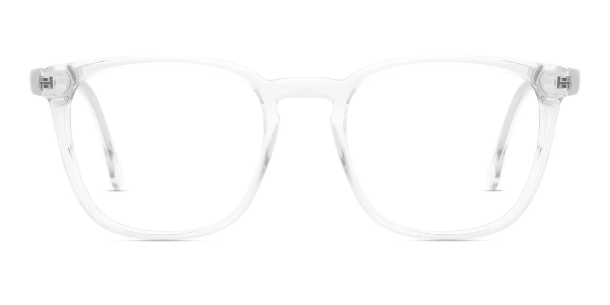 Crystal Clear Square rimmed glasses-2