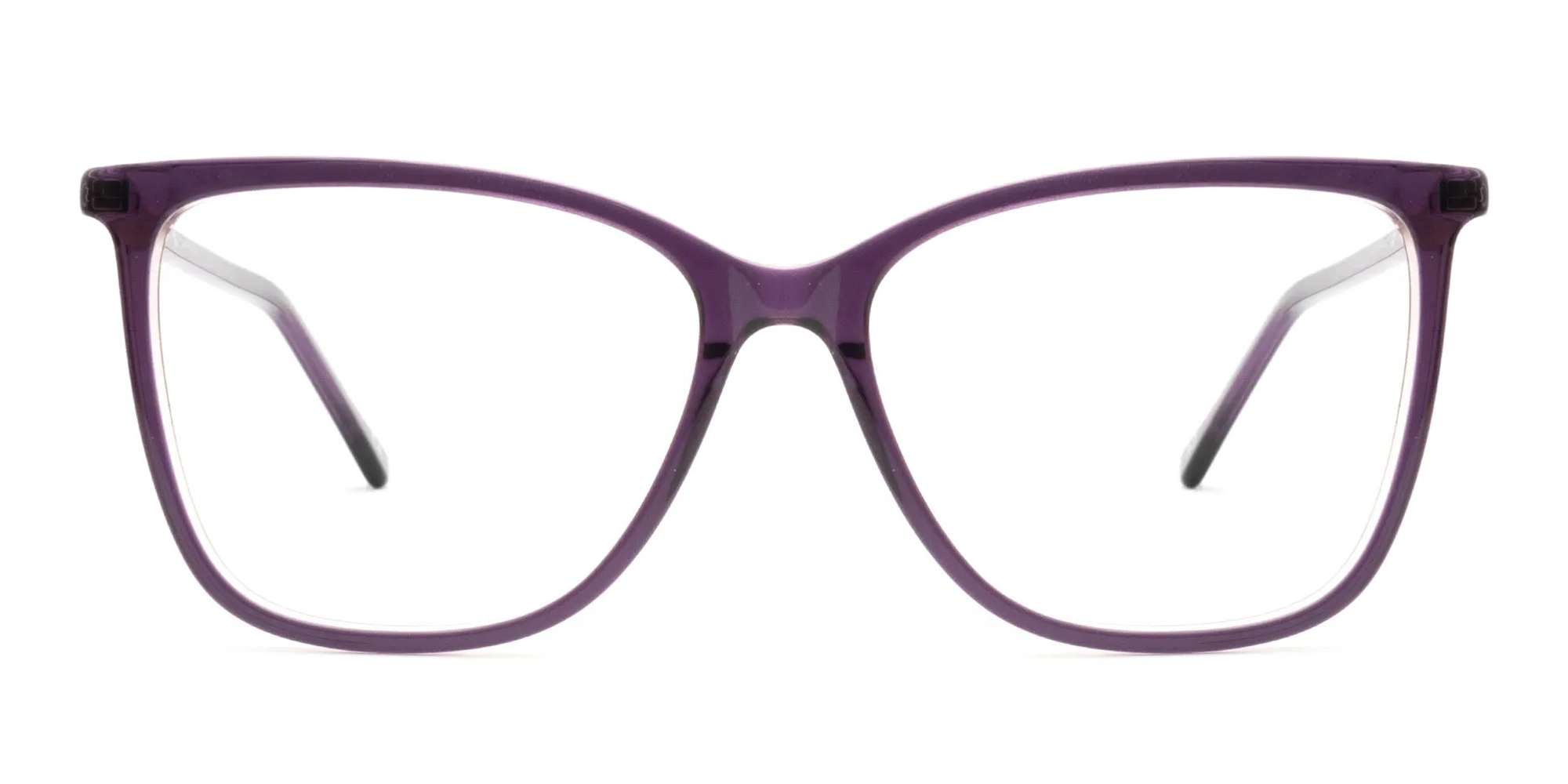 Cat Eye Glasses Purple-2