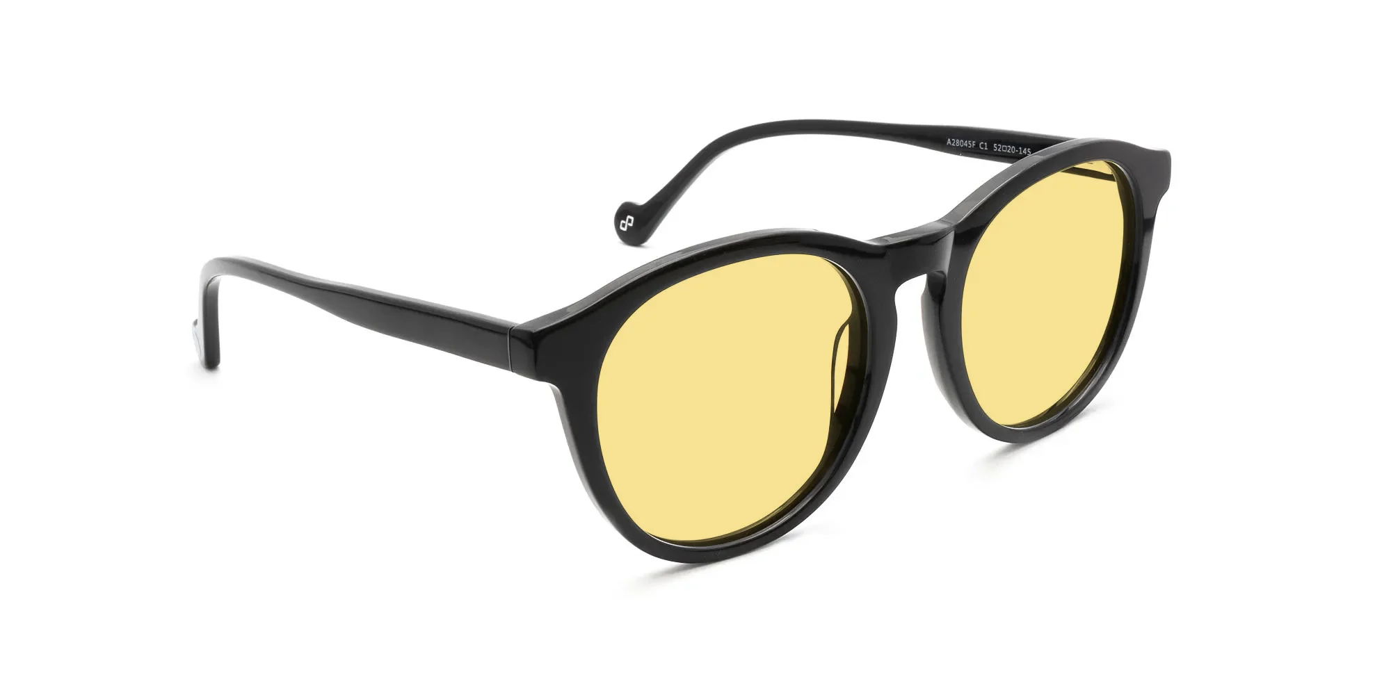 Black Frame Yellow Lens Sunglasses-1