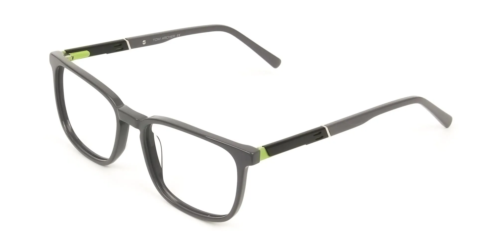 Lightweight Grey Sport style Rectangular glasses - 2