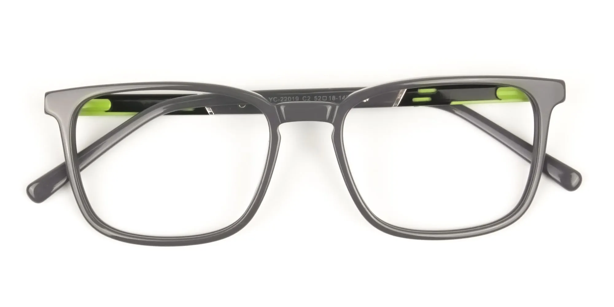 Lightweight Grey Sport style Rectangular glasses - 2