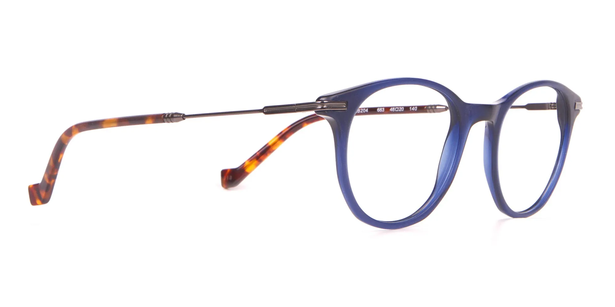 HACKETT Bespoke HEB204 Classic Round Frame Navy & Tortoise-2