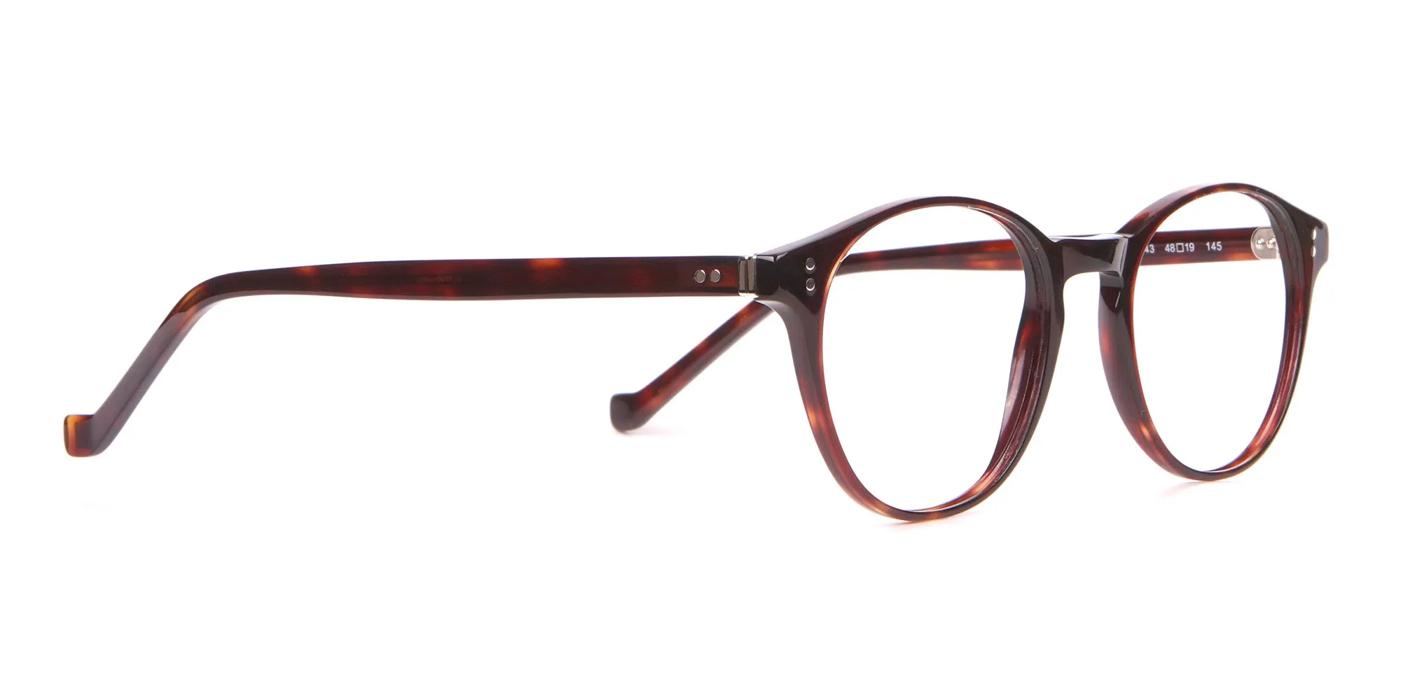 HACKETT Bespoke HEB218 Petite Round Glasses In Tortoise -2