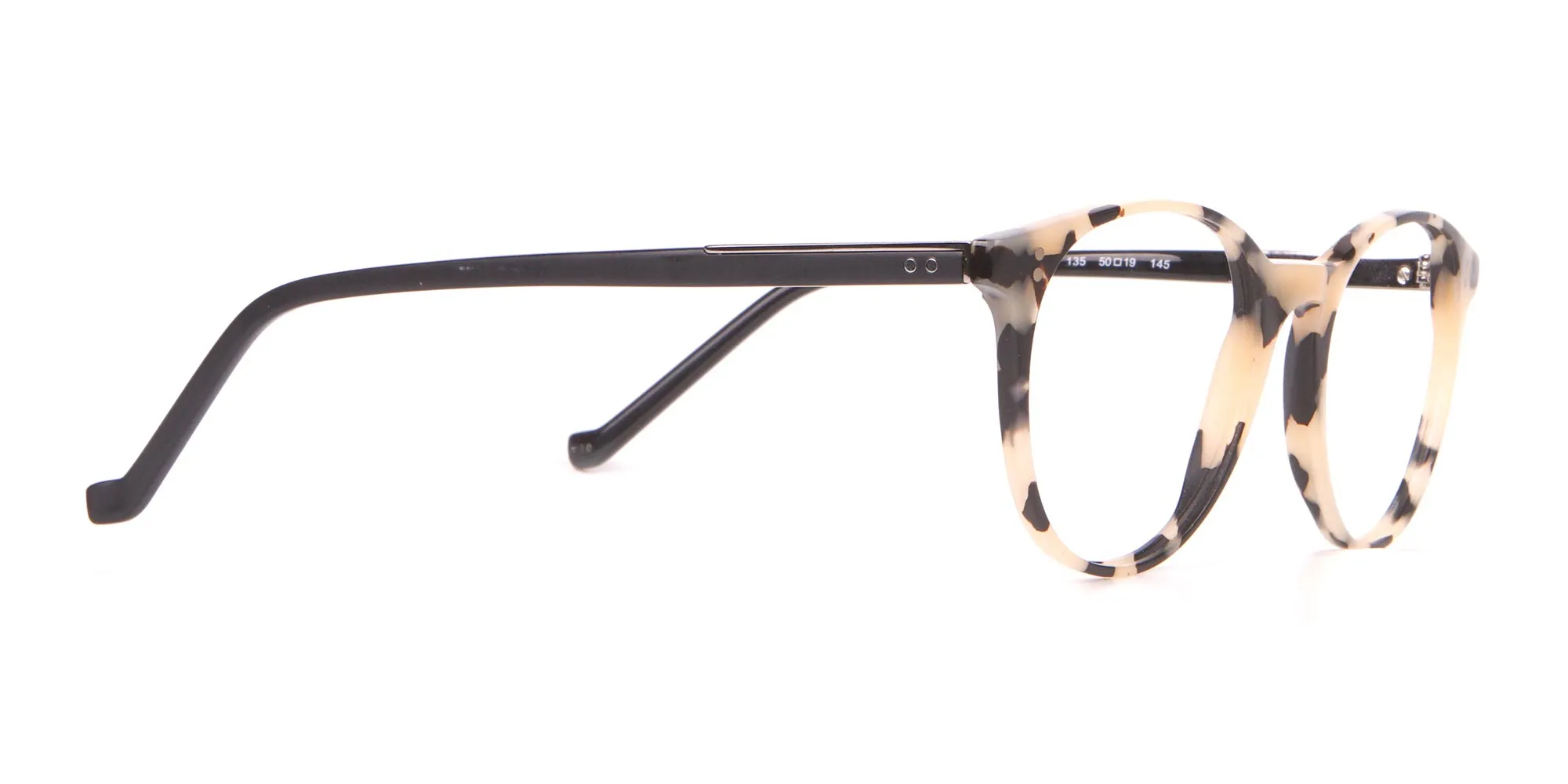 HACKETT HEB 233 Bespoke Retro Round Frame Cream Tortoise-2