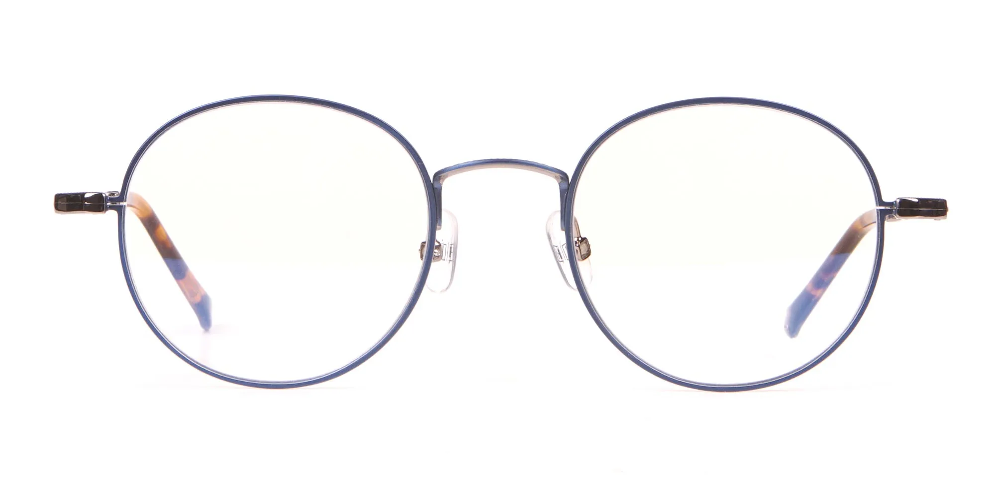 HACKETT Bespoke HEB241 Navy Blue Classic Round Glasses-2