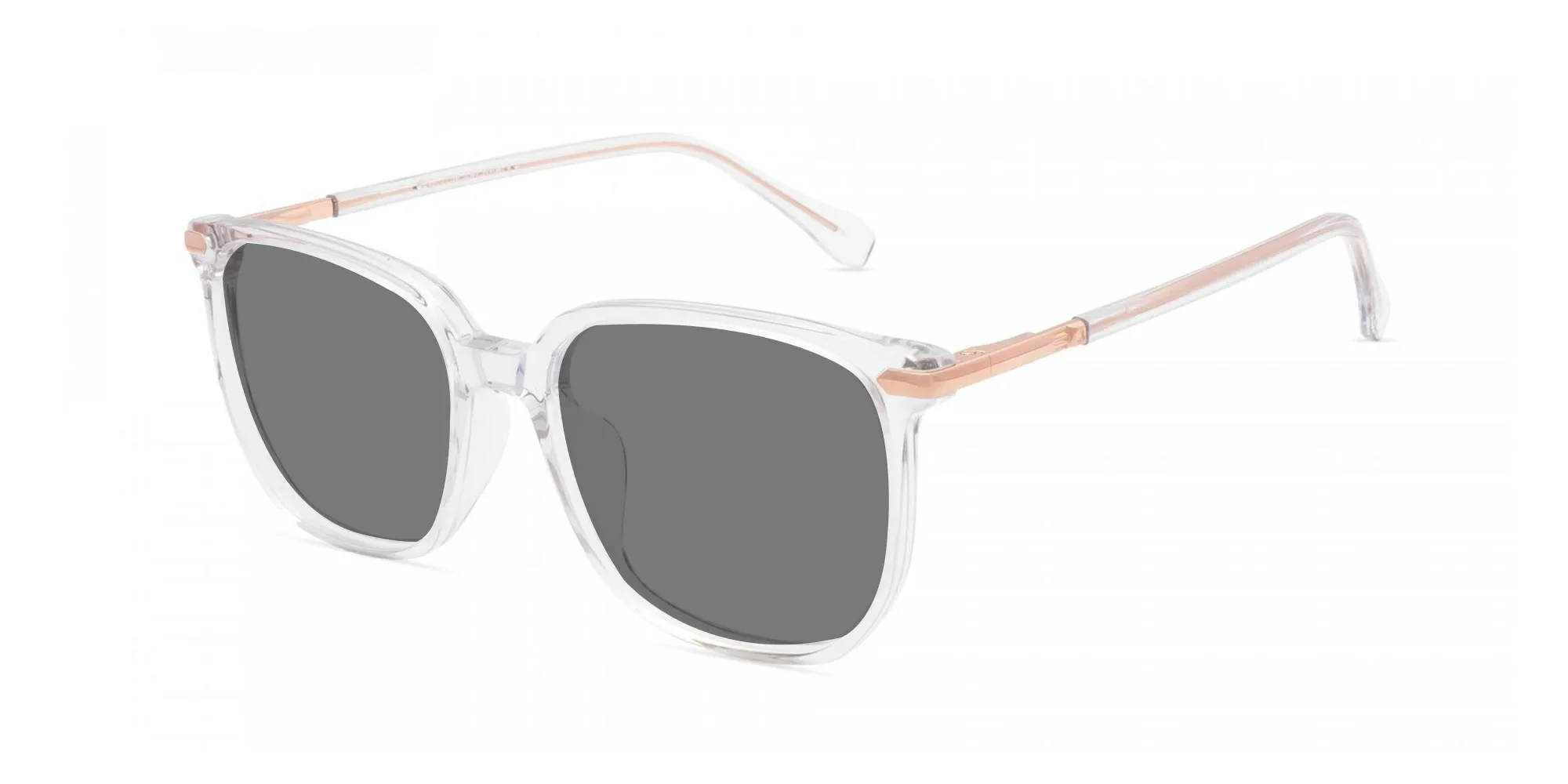 Clear Frame Polarized Sunglasses-2