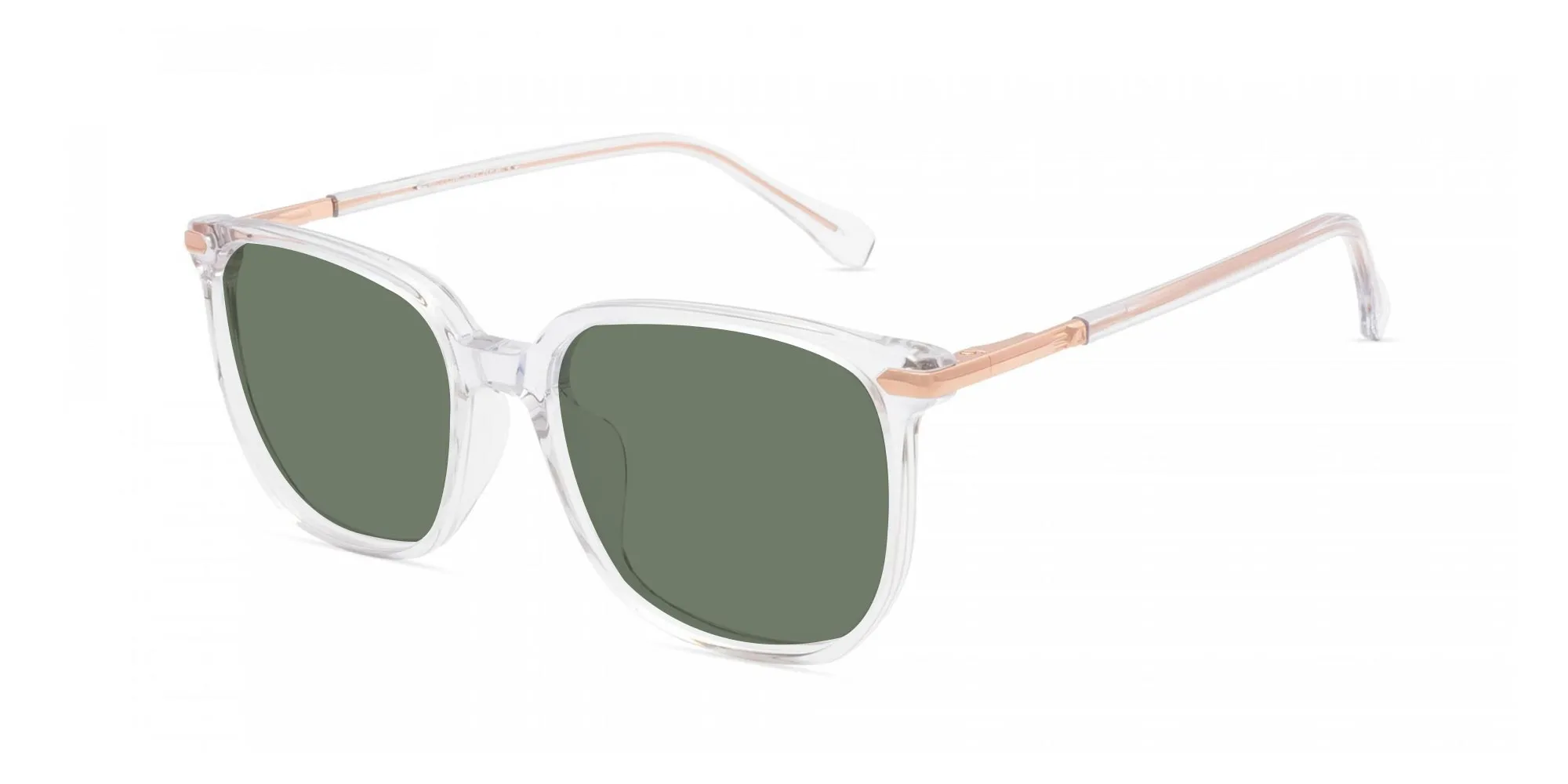 Clear Frame Designer Sunglasses-2