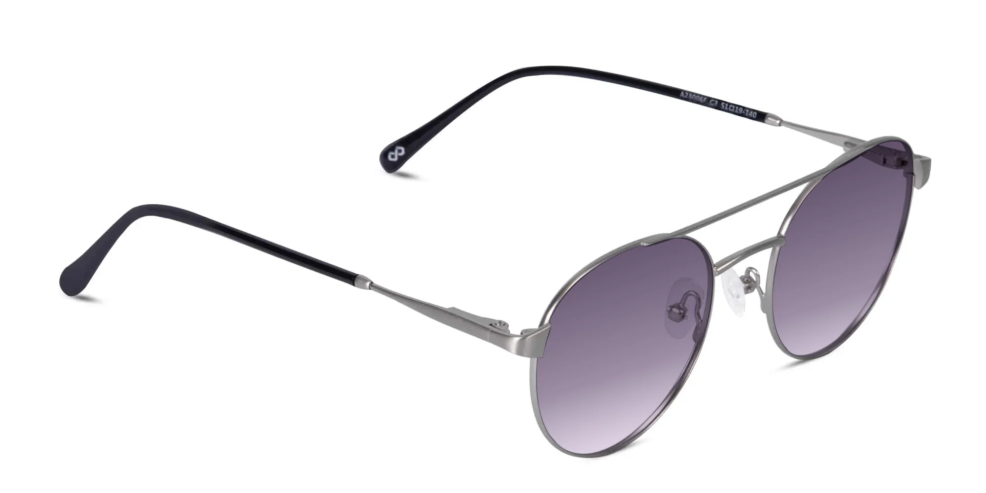 HINDLEY 3 Purple Light Grey Gradient Sunglasses Specscart