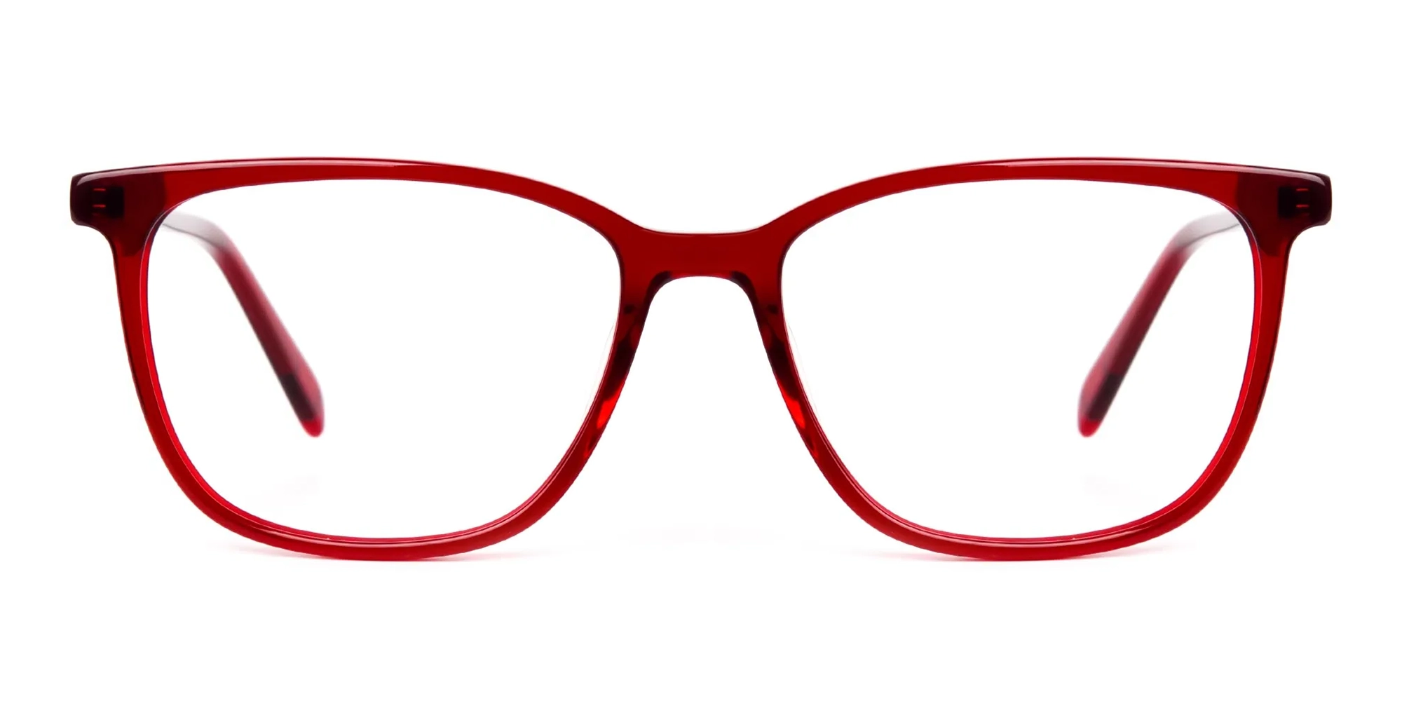 Dark Red Square and Rectangular Glasses Frames-2