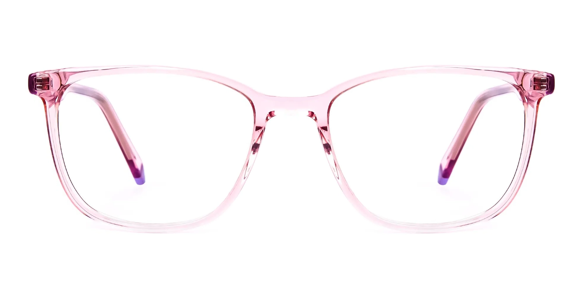 Crystal pink Square and Rectangular Glasses Frames -2