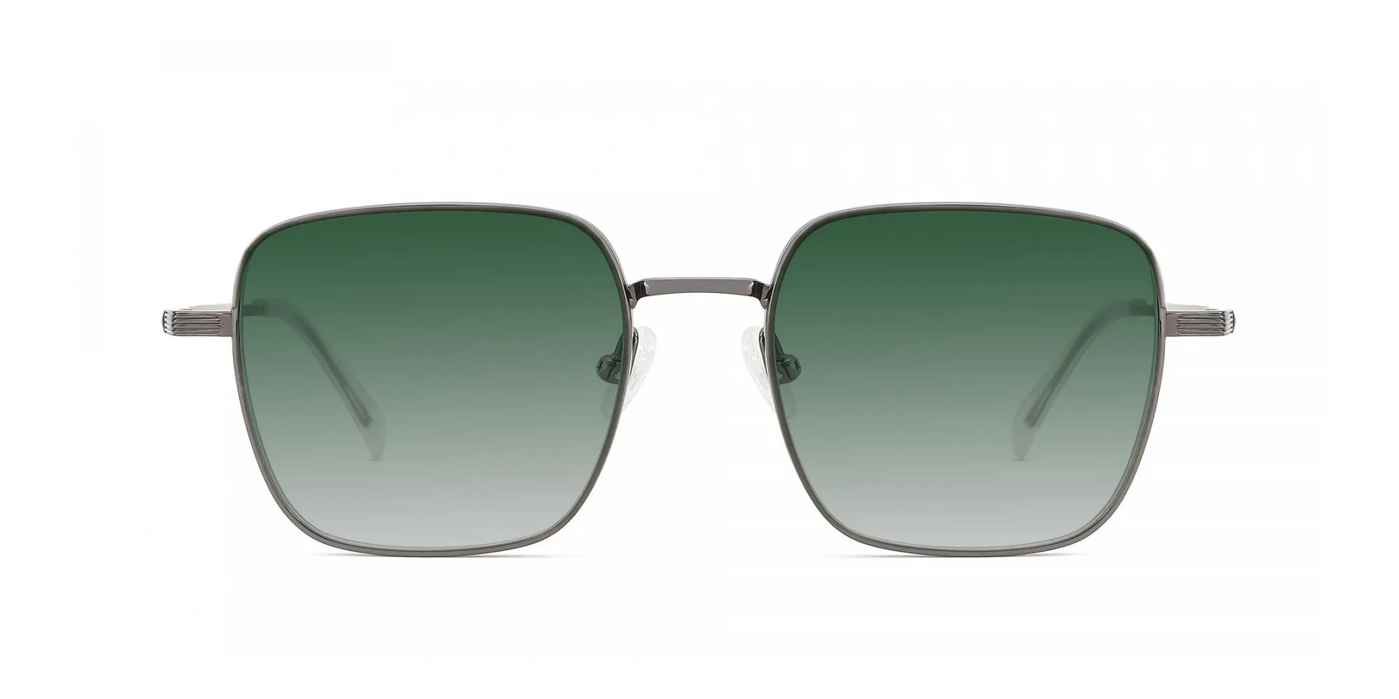 Square Green Tinted Sunglasses-2