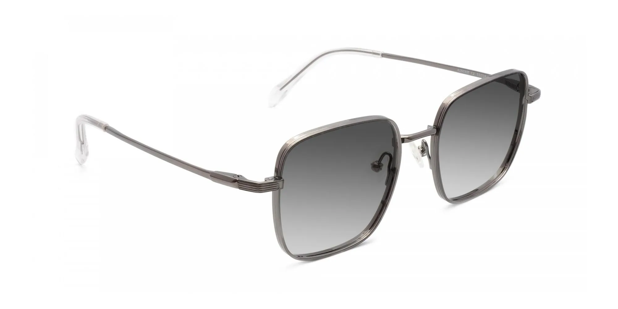 Square Grey Tinted Sunglasses-2