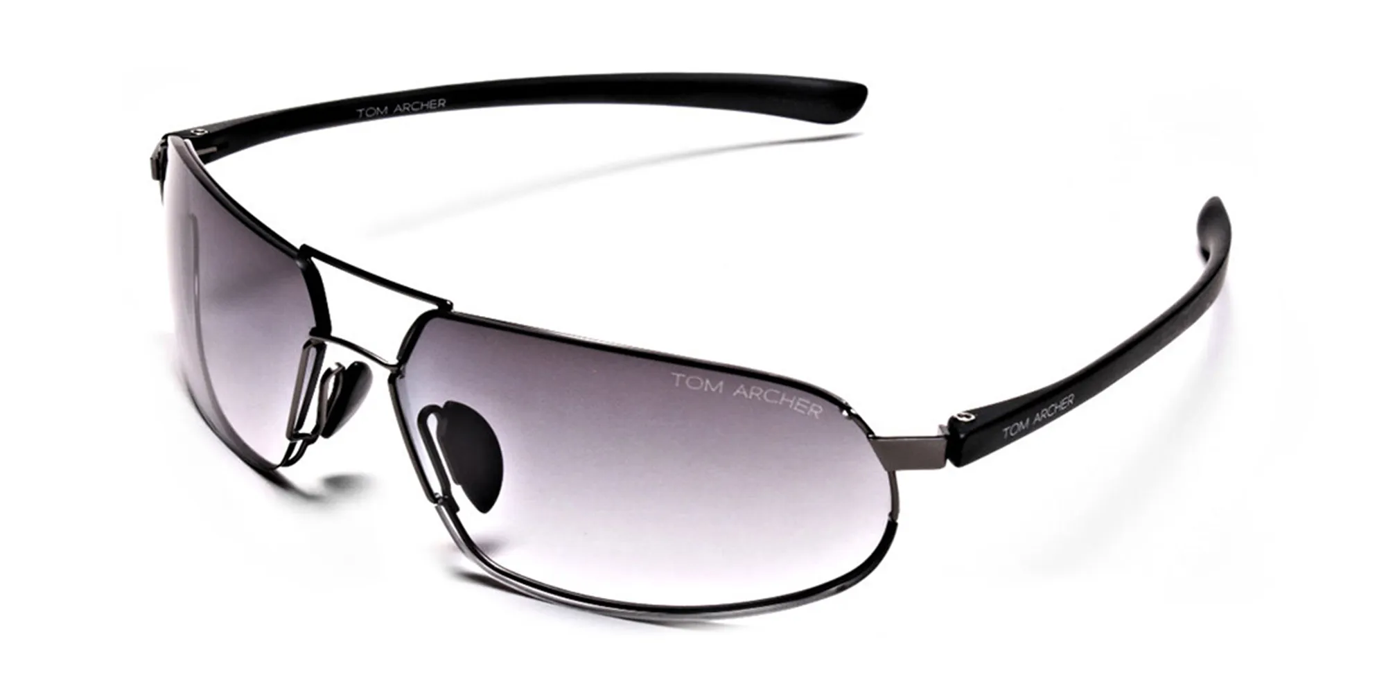 Wide Fit Sunglasses in Gunmetal - 1