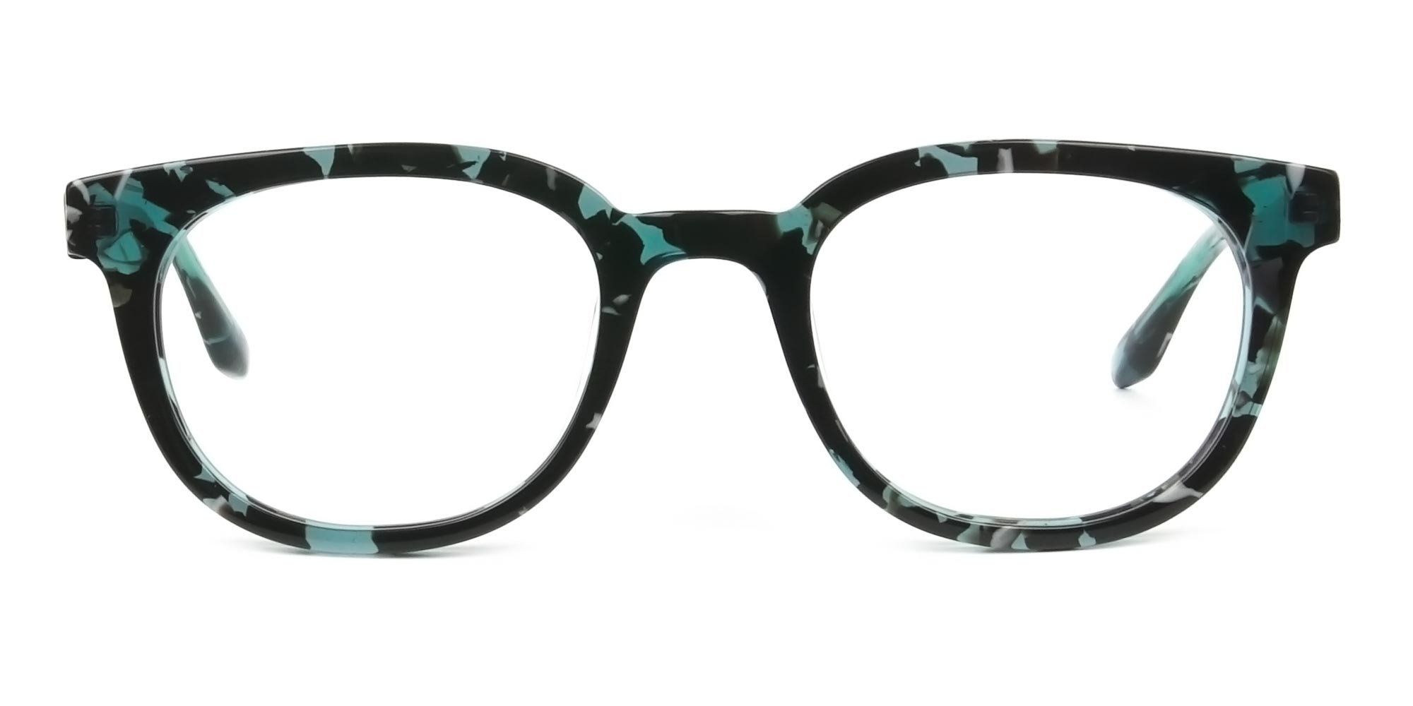 Hipster Tortoise Turquoise Green Glasses