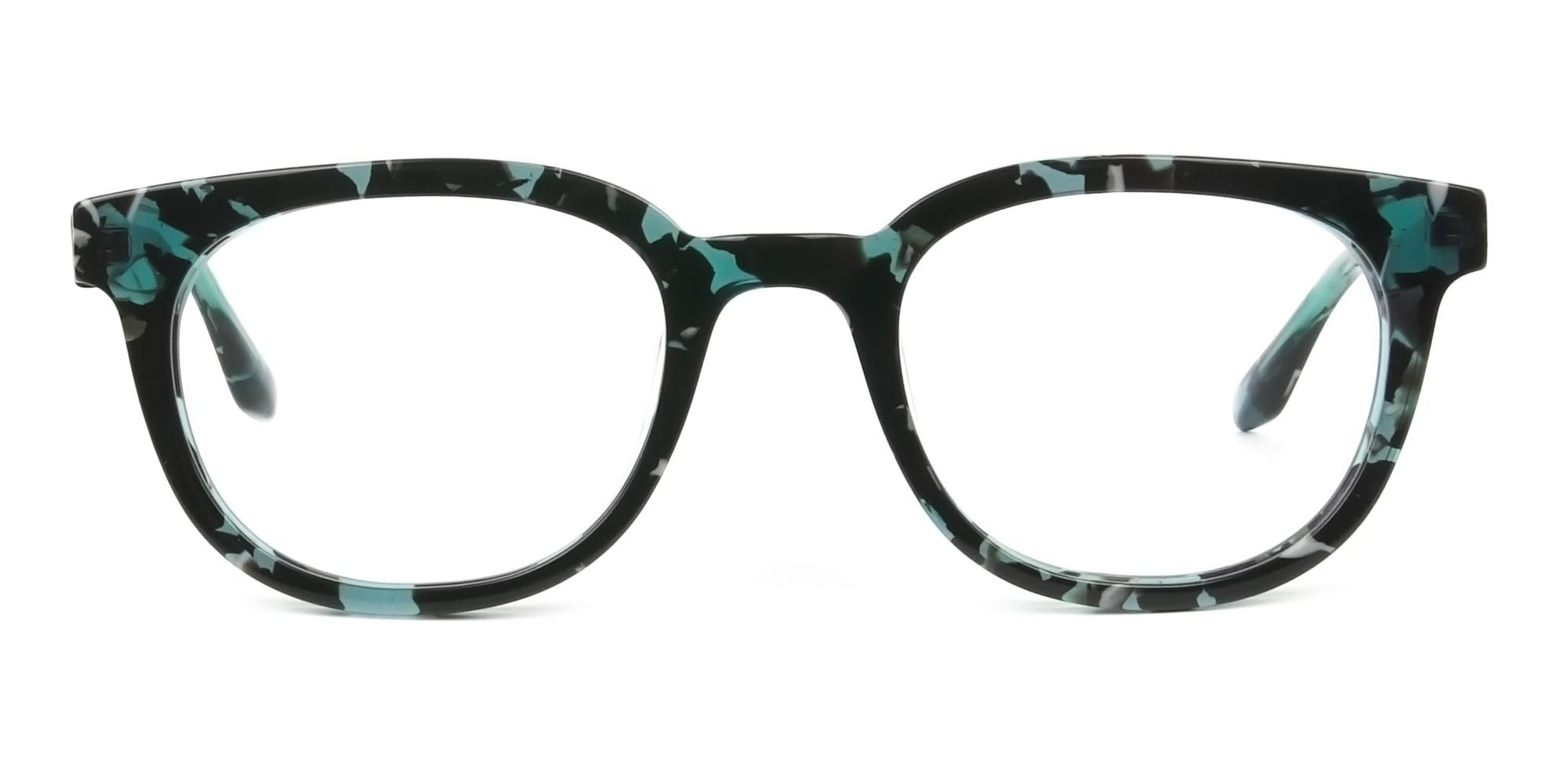 Clear Thick Geek-Chic Geometric Eyeglasses - Powers in 2023