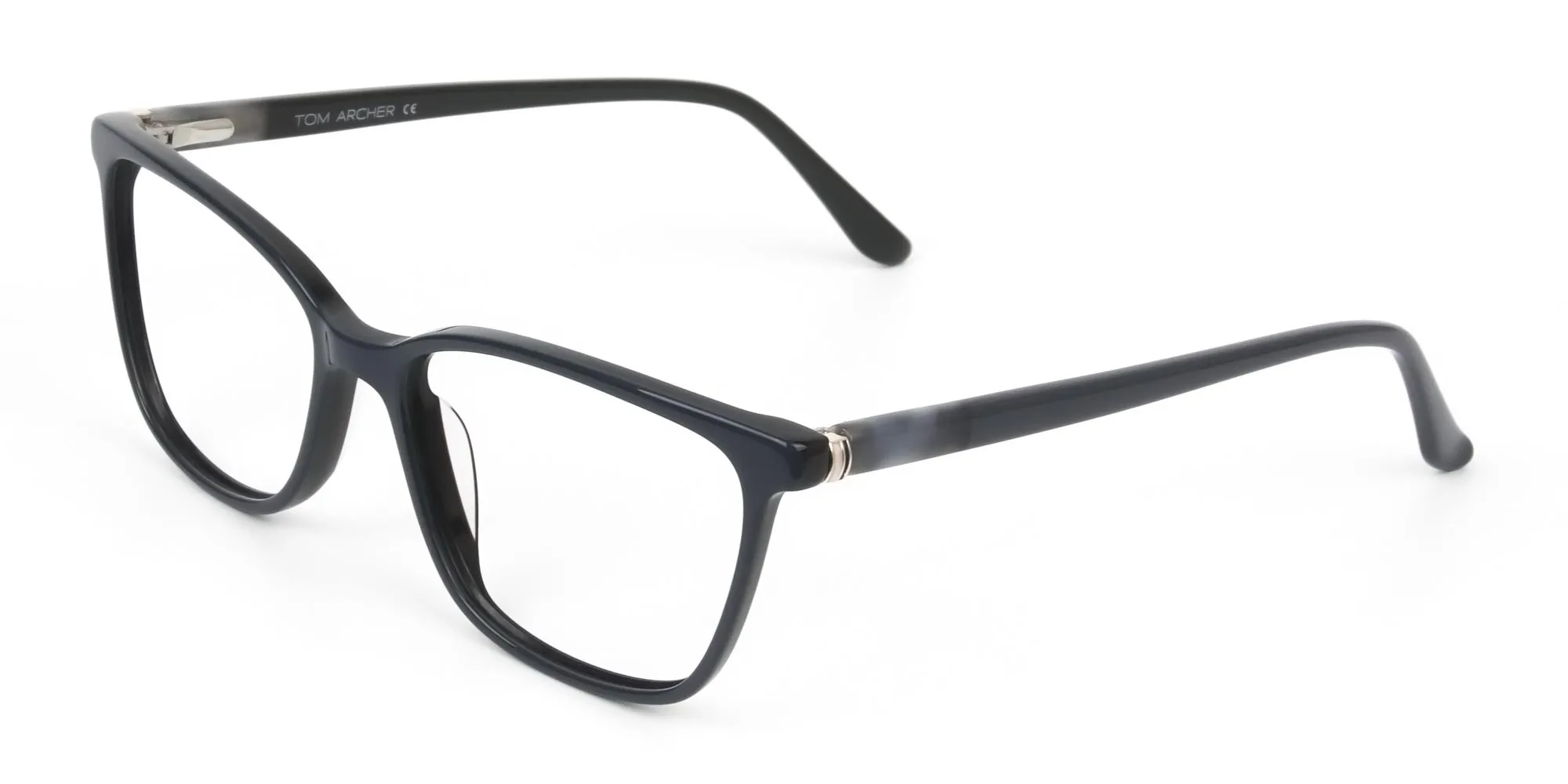 Acetate Classic Blue Spectacles in Rectangular - 2