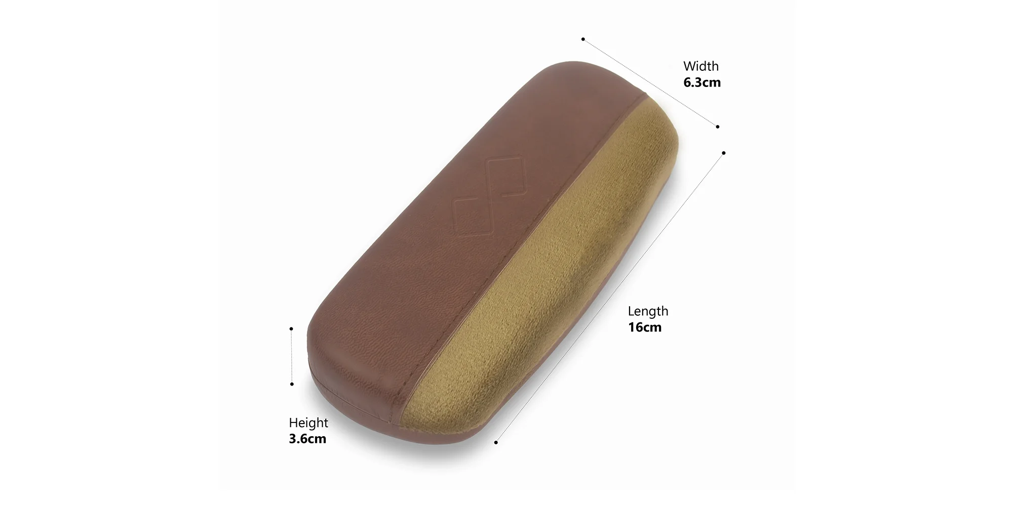 Brown Hard Case Eyeglass Case-1