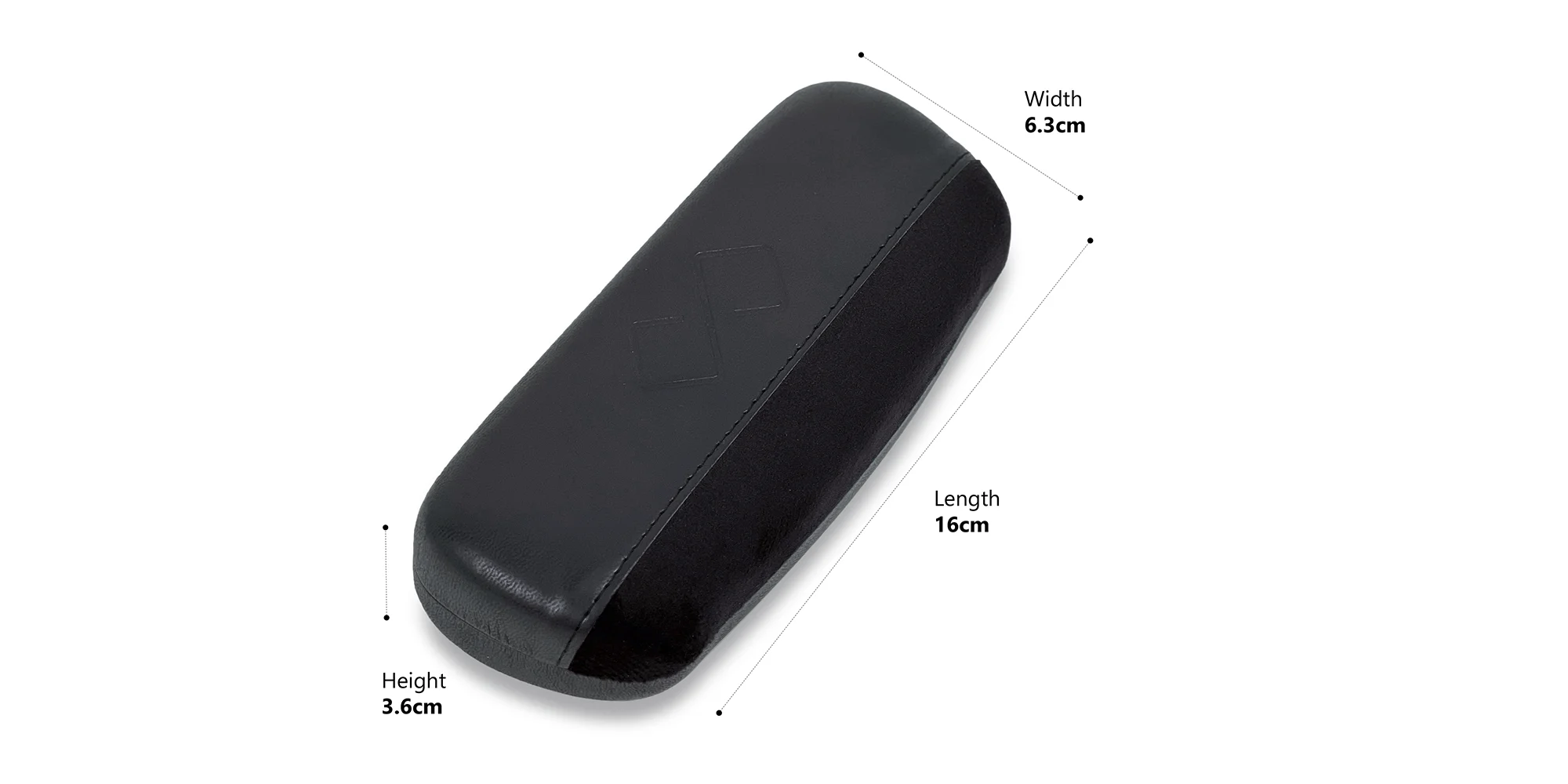 Black Hard Eyeglasses Case-1