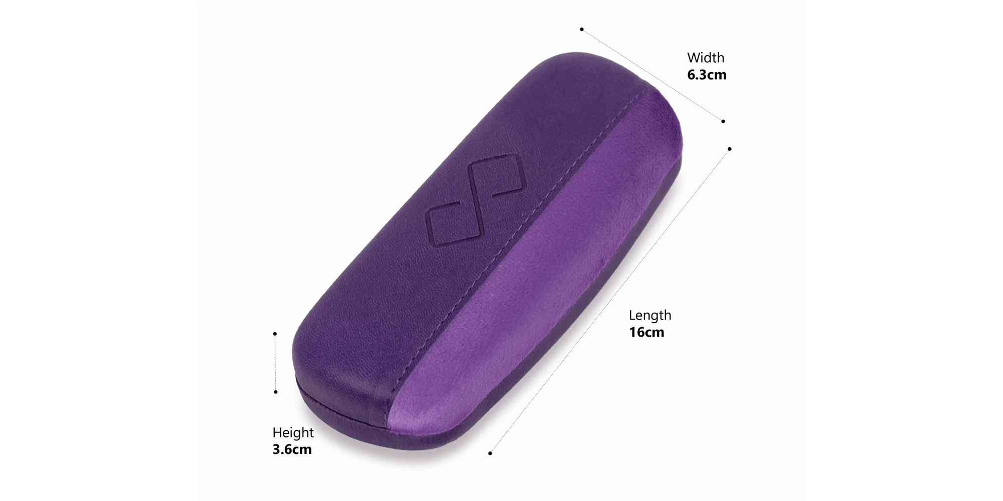 Purple Hard Case Eyeglass Case-1