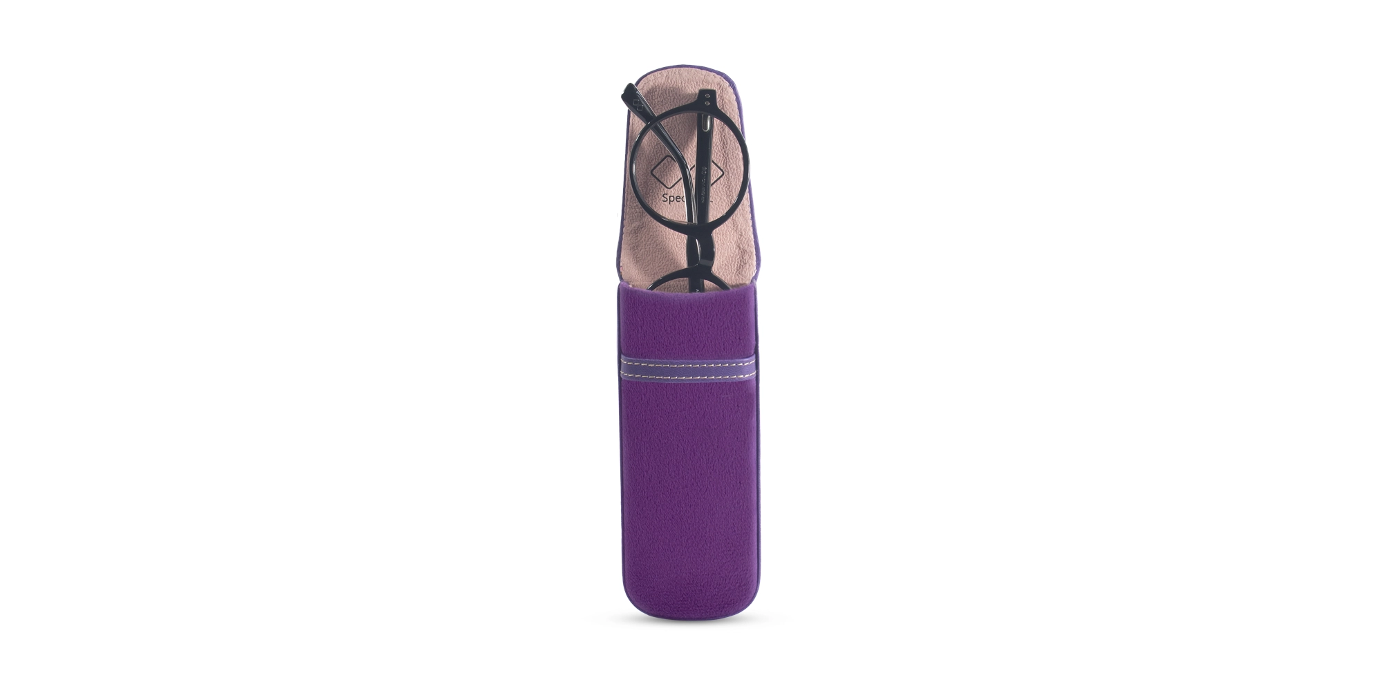 Purple Glasses Case Vegan Leather-1