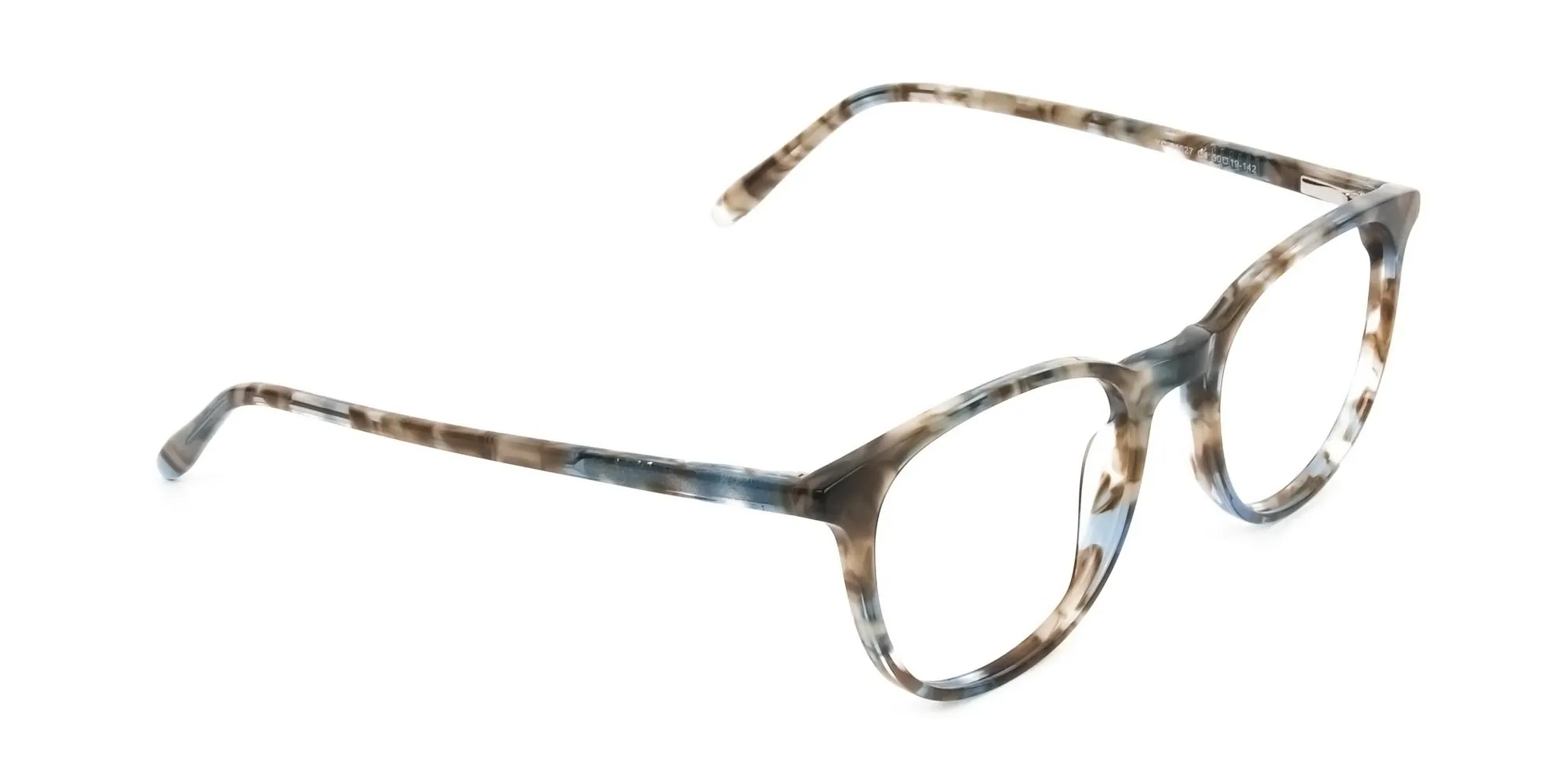 Tortoiseshell Brown and Blue Frame Glasses - 2