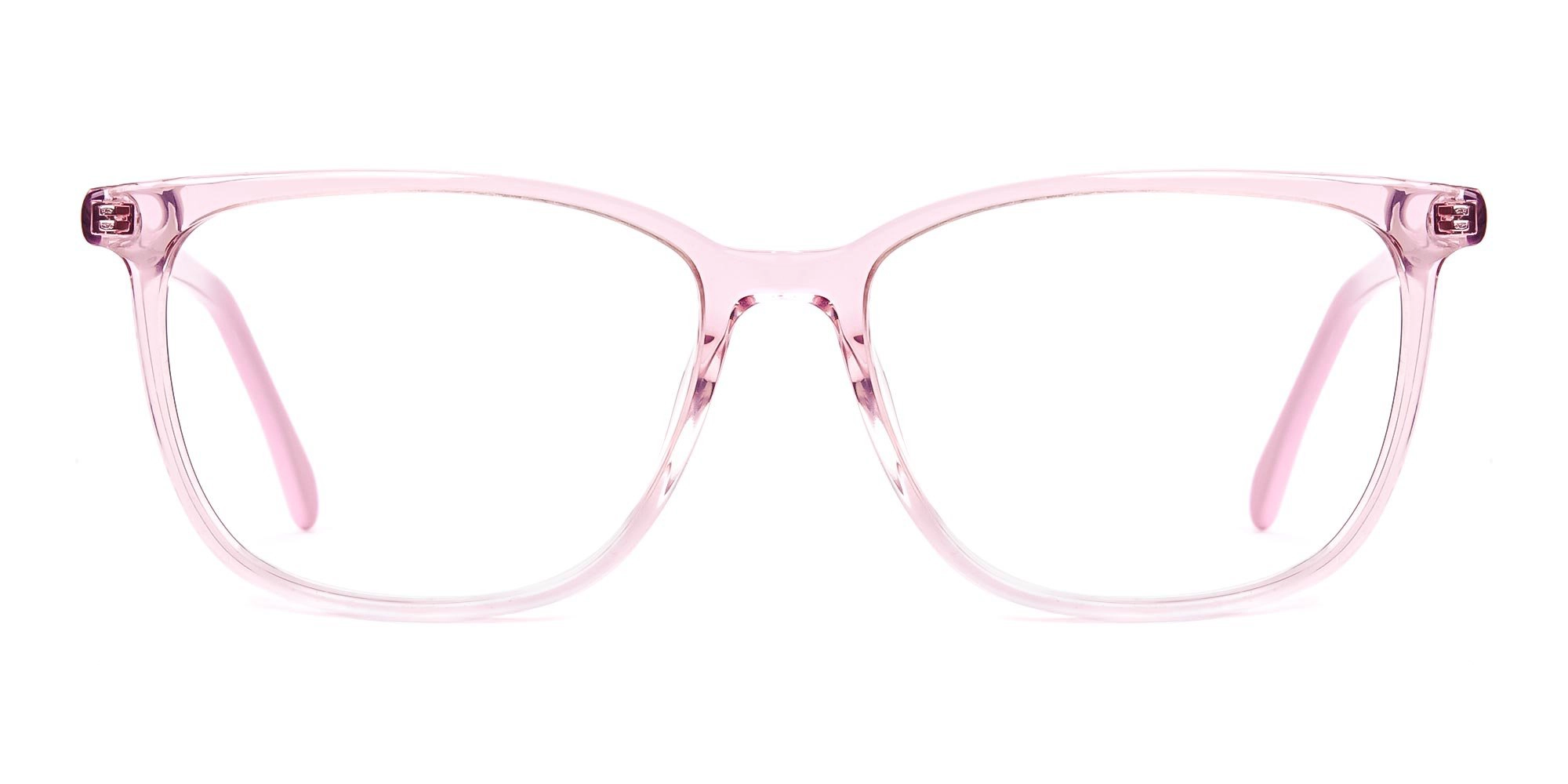 Crystal-Clear-or-Transparent-Blossom-and-Hot-Pink-square-Rectangular-Glasses-Frames-1