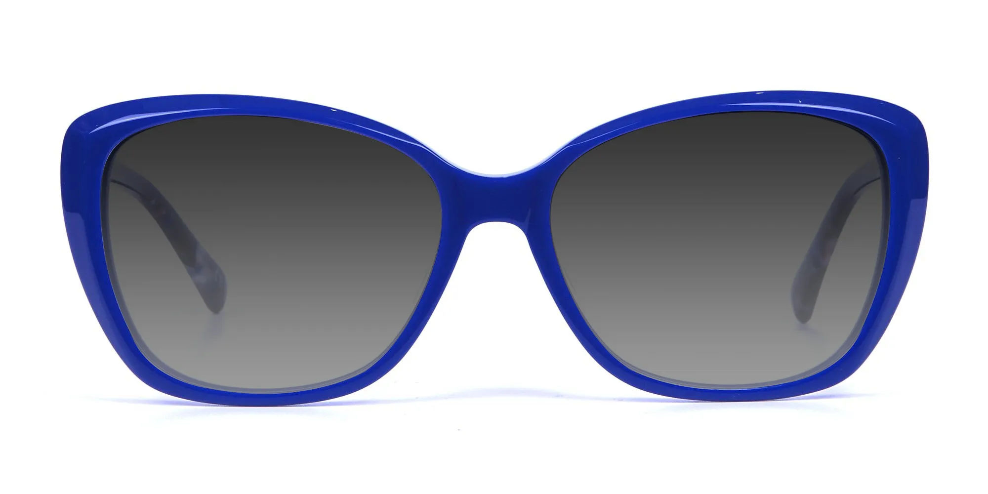 Women Blue Cat-Eye Sunglasses Oversize-2