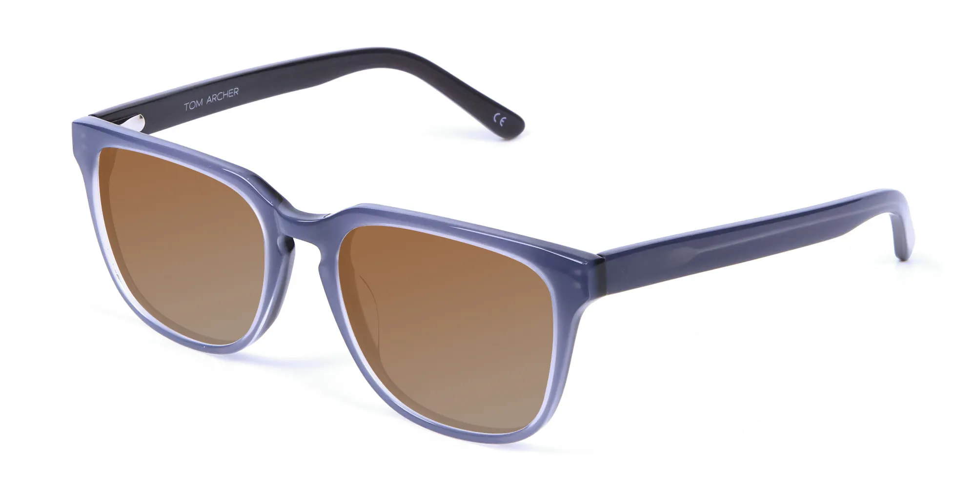 Boxy Sunglasses in Silver Grey  - 2