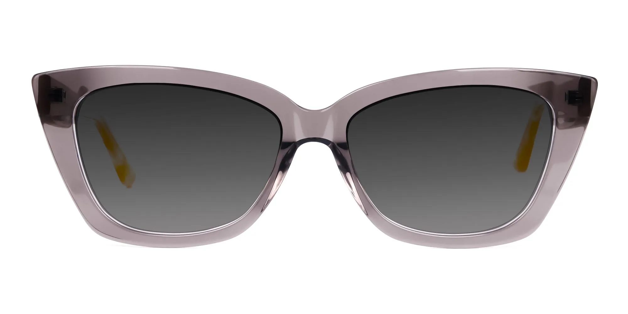 Brown Cat Eye Sunglasses in Grey Colour & Grey Tint-2