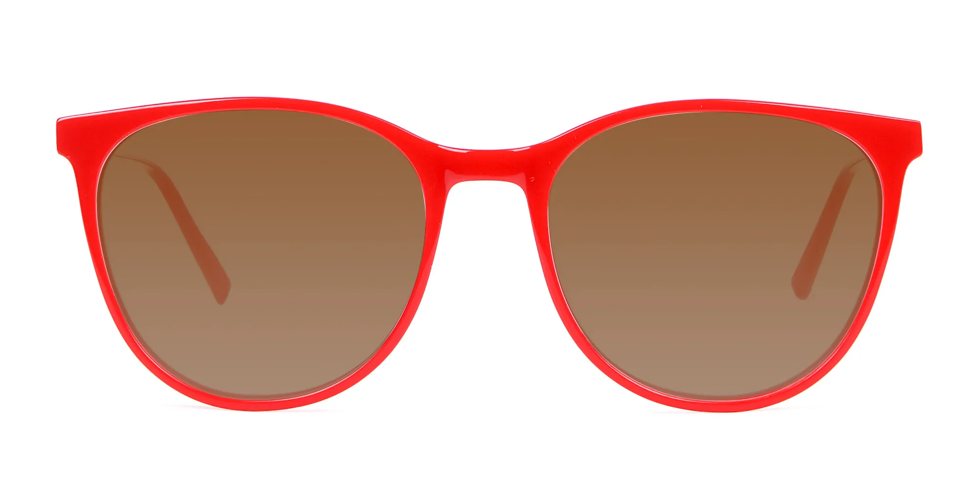 Red Grey Tint Sunglasses Men Women UK-2
