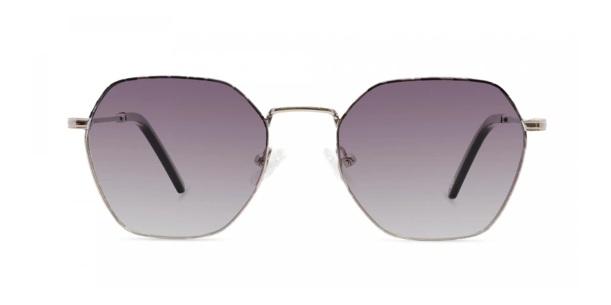 Geometric Purple Sunglasses-2